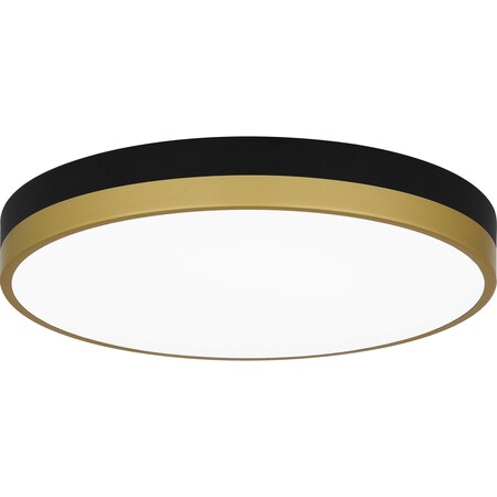 Quoizel Weldin Flush Mount Led Matte Black Gold WLN1615MBKG